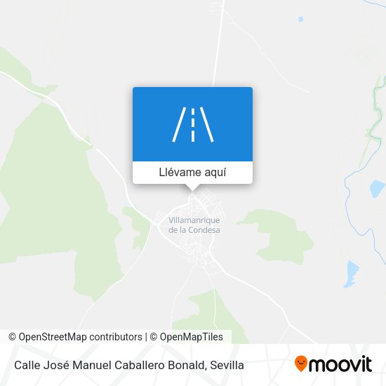 Mapa Calle José Manuel Caballero Bonald
