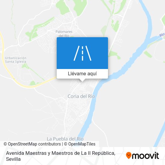 Mapa Avenida Maestras y Maestros de La II República