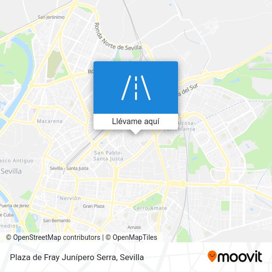 Mapa Plaza de Fray Junípero Serra