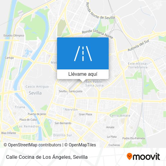 Mapa Calle Cocina de Los Ángeles