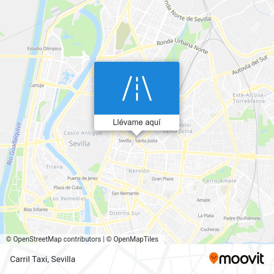 Mapa Carril Taxi