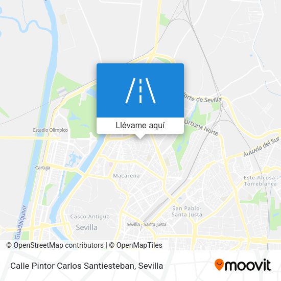 Mapa Calle Pintor Carlos Santiesteban