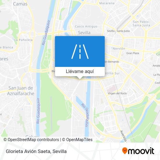 Mapa Glorieta Avión Saeta