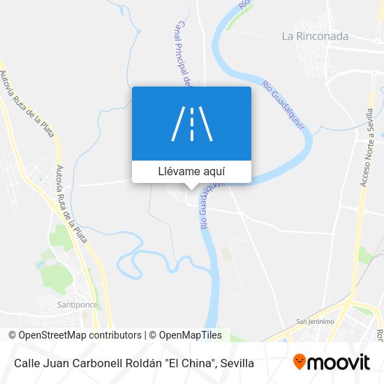 Mapa Calle Juan Carbonell Roldán "El China"