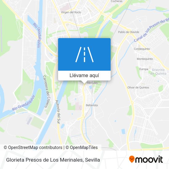 Mapa Glorieta Presos de Los Merinales