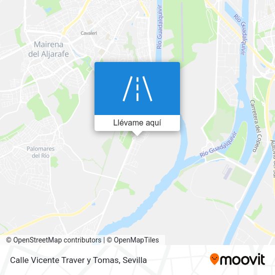Mapa Calle Vicente Traver y Tomas