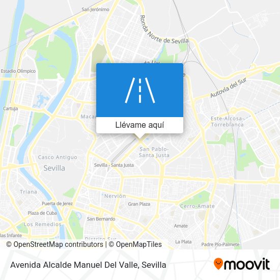 Mapa Avenida Alcalde Manuel Del Valle