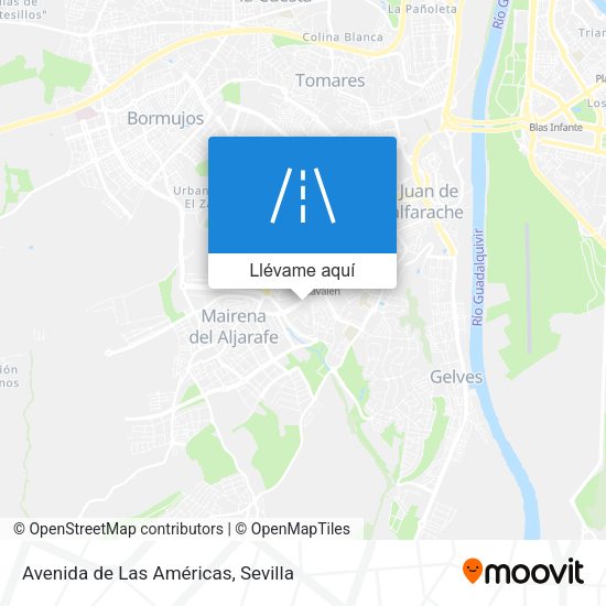 Mapa Avenida de Las Américas