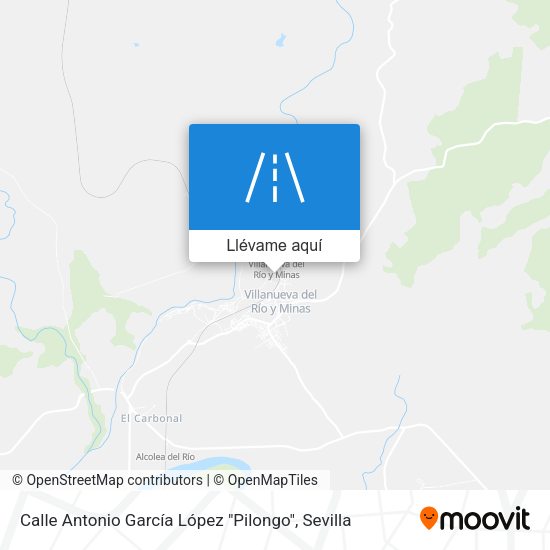 Mapa Calle Antonio García López "Pilongo"