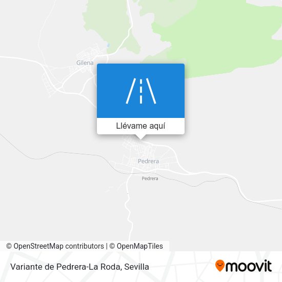Mapa Variante de Pedrera-La Roda