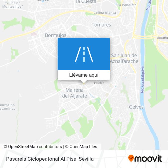 Mapa Pasarela Ciclopeatonal Al Pisa