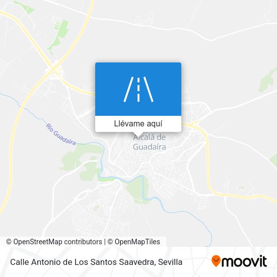 Mapa Calle Antonio de Los Santos Saavedra