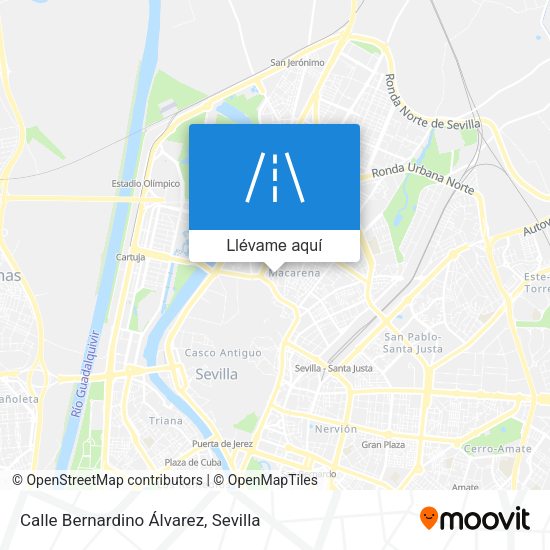 Mapa Calle Bernardino Álvarez
