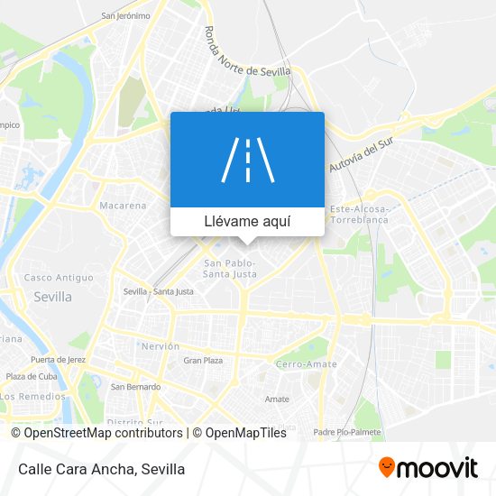 Mapa Calle Cara Ancha