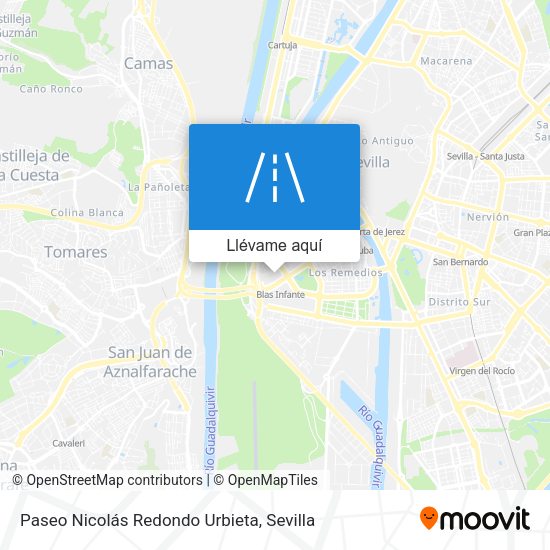 Mapa Paseo Nicolás Redondo Urbieta