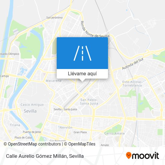 Mapa Calle Aurelio Gómez Millán