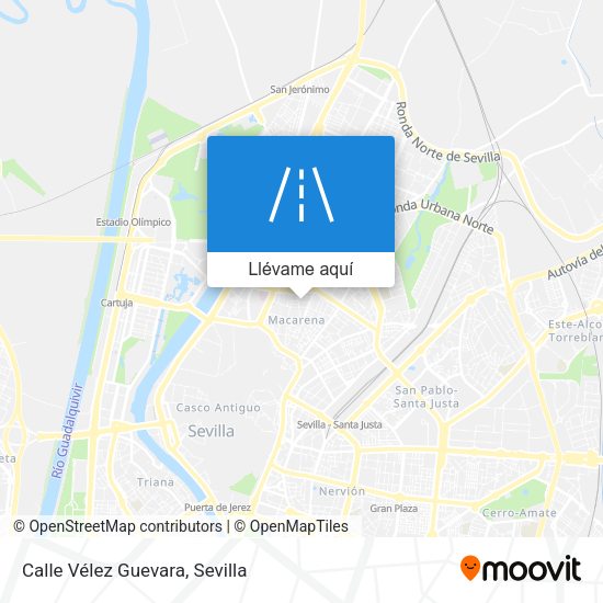 Mapa Calle Vélez Guevara
