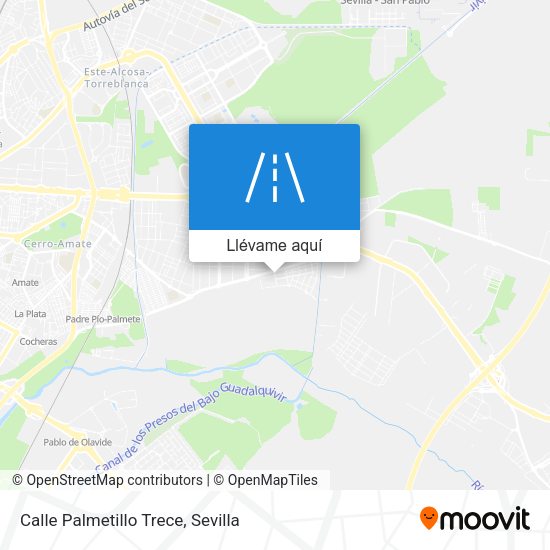 Mapa Calle Palmetillo Trece