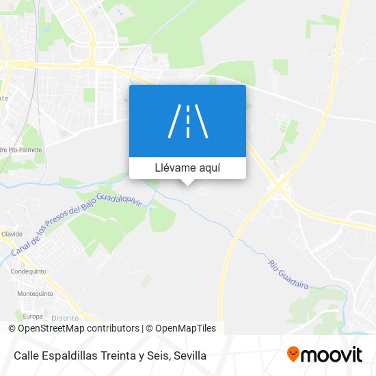 Mapa Calle Espaldillas Treinta y Seis
