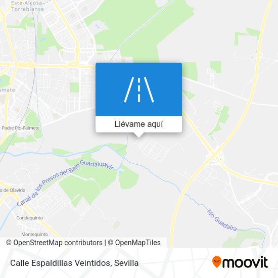 Mapa Calle Espaldillas Veintidos