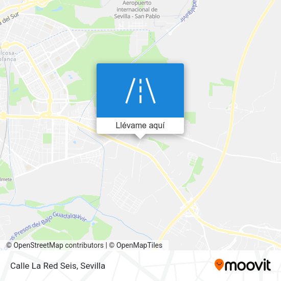 Mapa Calle La Red Seis