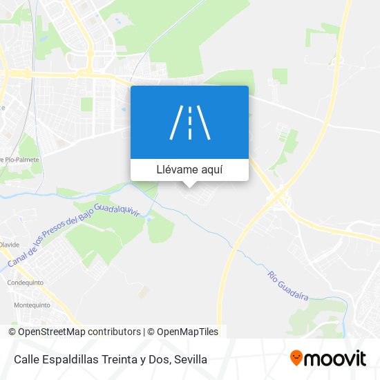 Mapa Calle Espaldillas Treinta y Dos
