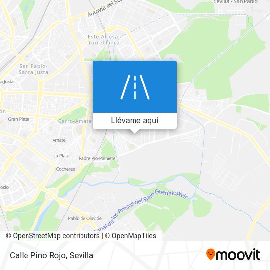 Mapa Calle Pino Rojo