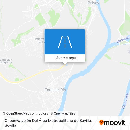 Mapa Circunvalación Del Área Metropolitana de Sevilla