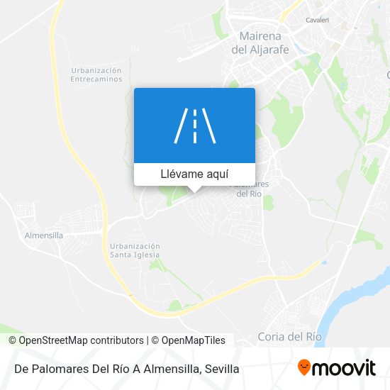 Mapa De Palomares Del Río A Almensilla