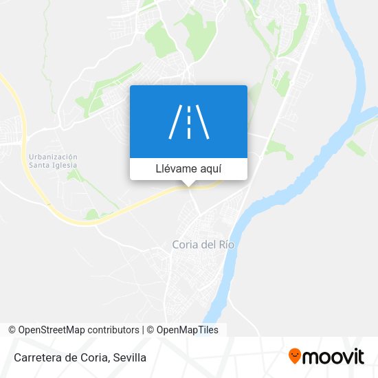 Mapa Carretera de Coria