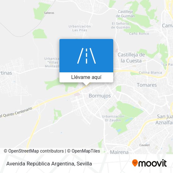 Mapa Avenida República Argentina