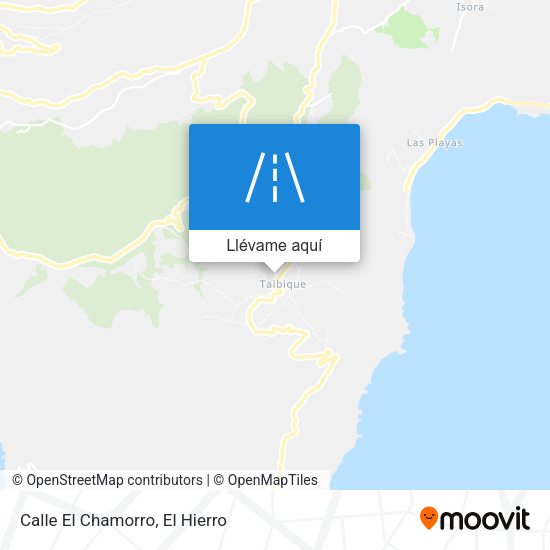 Mapa Calle El Chamorro