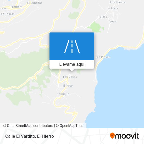 Mapa Calle El Vardito