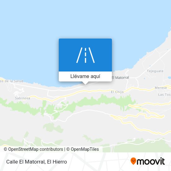 Mapa Calle El Matorral