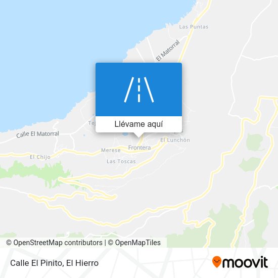 Mapa Calle El Pinito