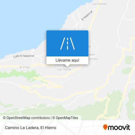 Mapa Camino La Ladera