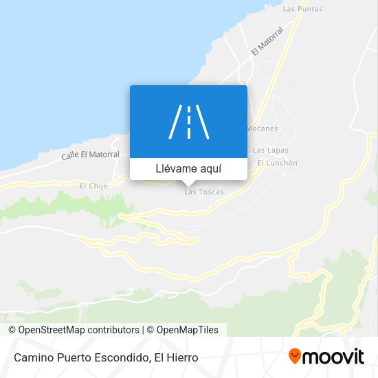 Mapa Camino Puerto Escondido