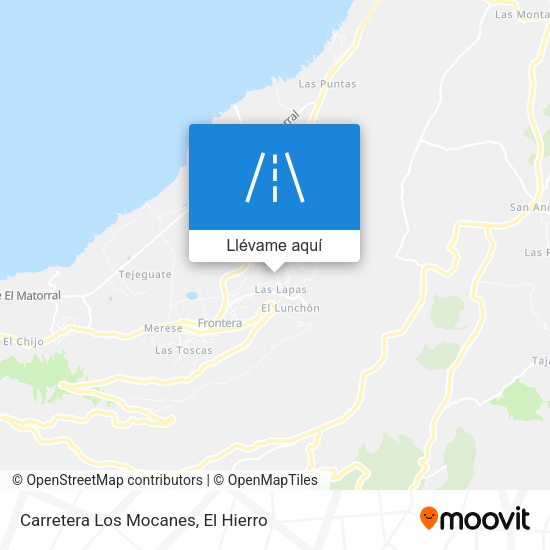 Mapa Carretera Los Mocanes