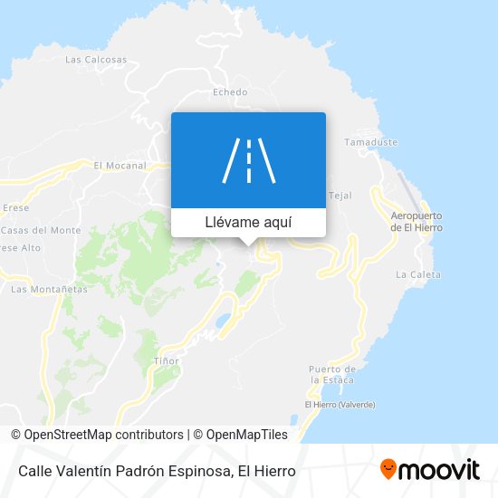 Mapa Calle Valentín Padrón Espinosa
