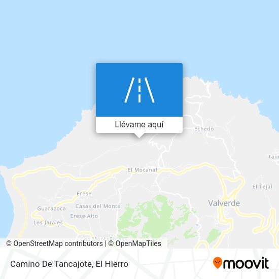 Mapa Camino De Tancajote