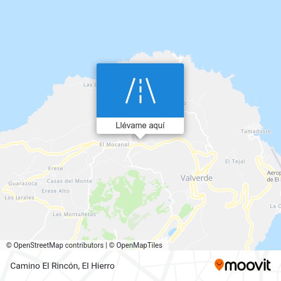 Mapa Camino El Rincón
