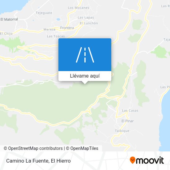 Mapa Camino La Fuente