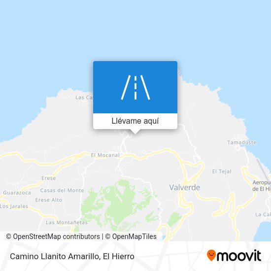 Mapa Camino Llanito Amarillo