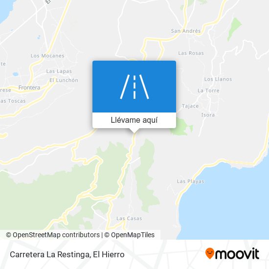 Mapa Carretera La Restinga