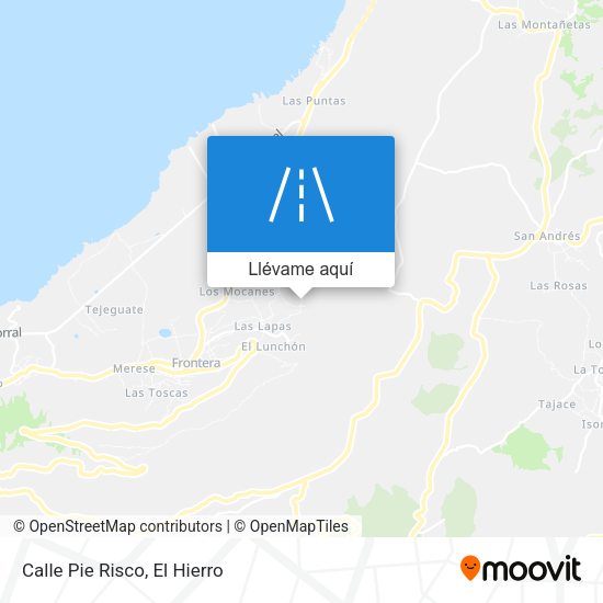 Mapa Calle Pie Risco