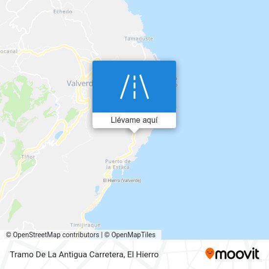 Mapa Tramo De La Antigua Carretera