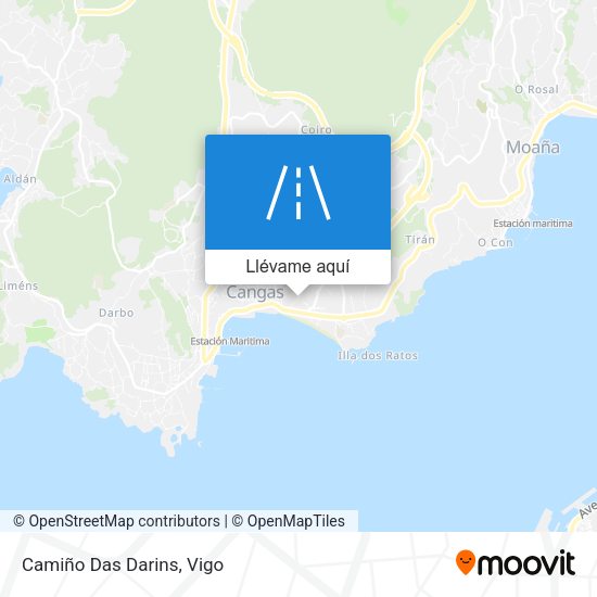 Mapa Camiño Das Darins