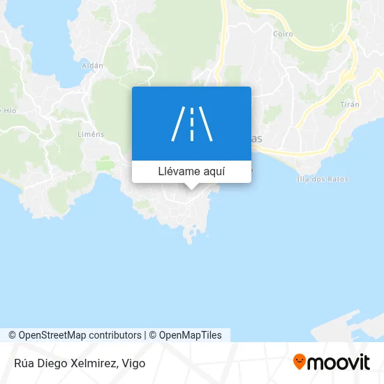 Mapa Rúa Diego Xelmirez