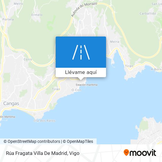 Mapa Rúa Fragata Villa De Madrid