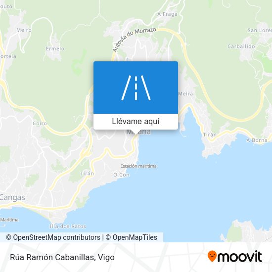 Mapa Rúa Ramón Cabanillas